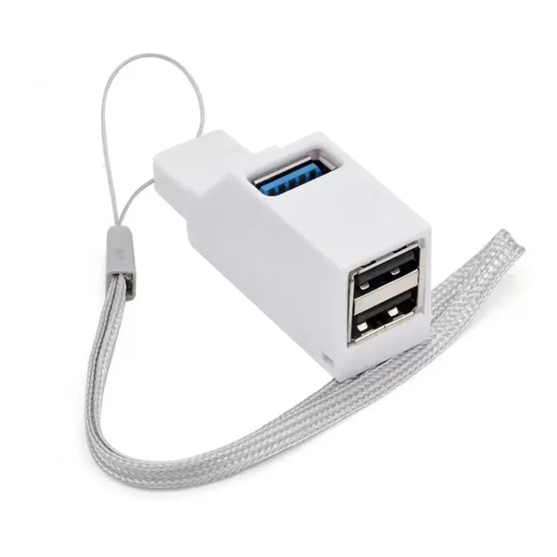 4pcs USB 3.0 Hub 3 Ports High Speed Portable USB Splitter Multi-Interface Expansion Dock Plug and Play USB Hub for Laptop PC Qme