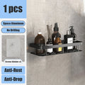 Bathroom Storage Rack Environmentally Friendly Recyclably Support Rack Shampoo Shower Soap Solution Organizer Household Products Qme trangle-black