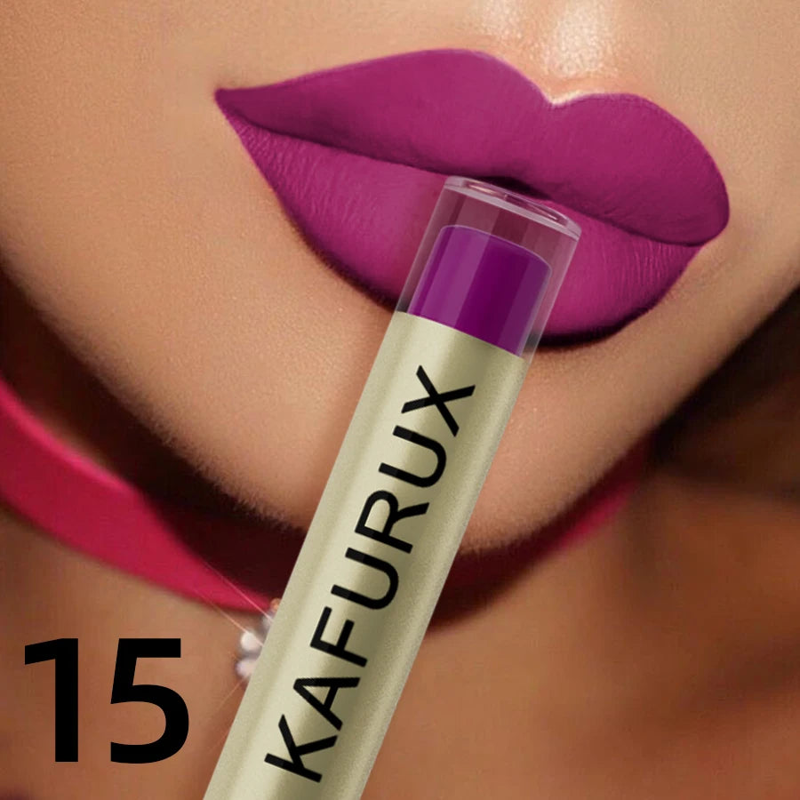 20 Colors Dark Brown Nude Liquid Lipsticks Waterproof Velvet Matte Qme 15