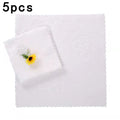 5 Dishcloths That Do Not Shed Hair Kitchen Household Cleaning Cloths Qme WHITE