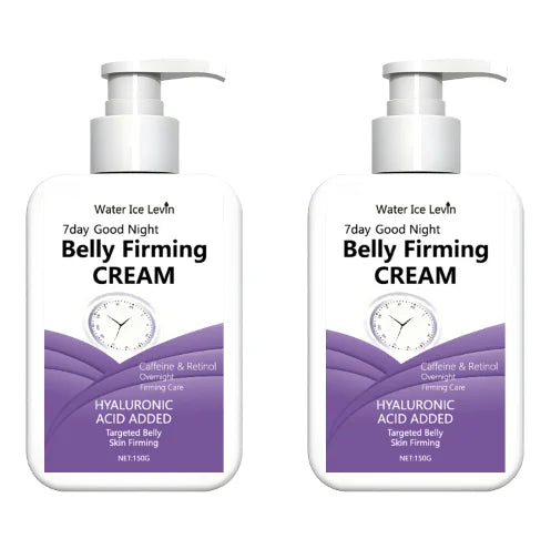 7-Day Good Night Belly Firming Cream with Caffeine & Retinol - Overnight Targeted Firming Care Qme Lavender 150g