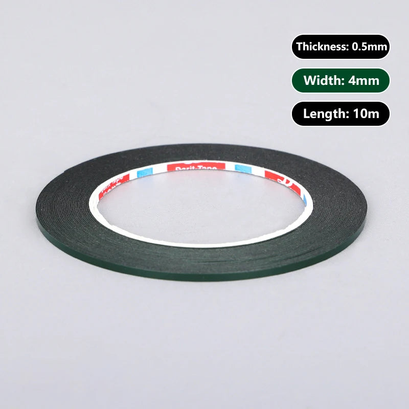 2/3/4mm Double Sided Sticky Foam Tape Adhesive LCD Screen Frameless For TV Borderless Curved Display Sealing Fix Qme A3
