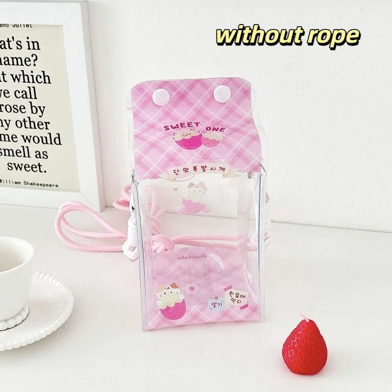 Cute Cartoon Toy Bag PVC Badge Display Portable Decorative Bag Qme style 6