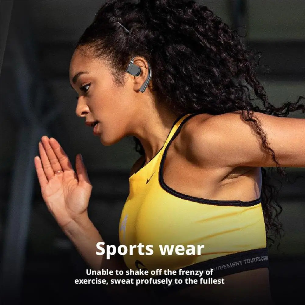 V5 4 Wireless Headphones Business Bluetooth Headset LED Digital Qme