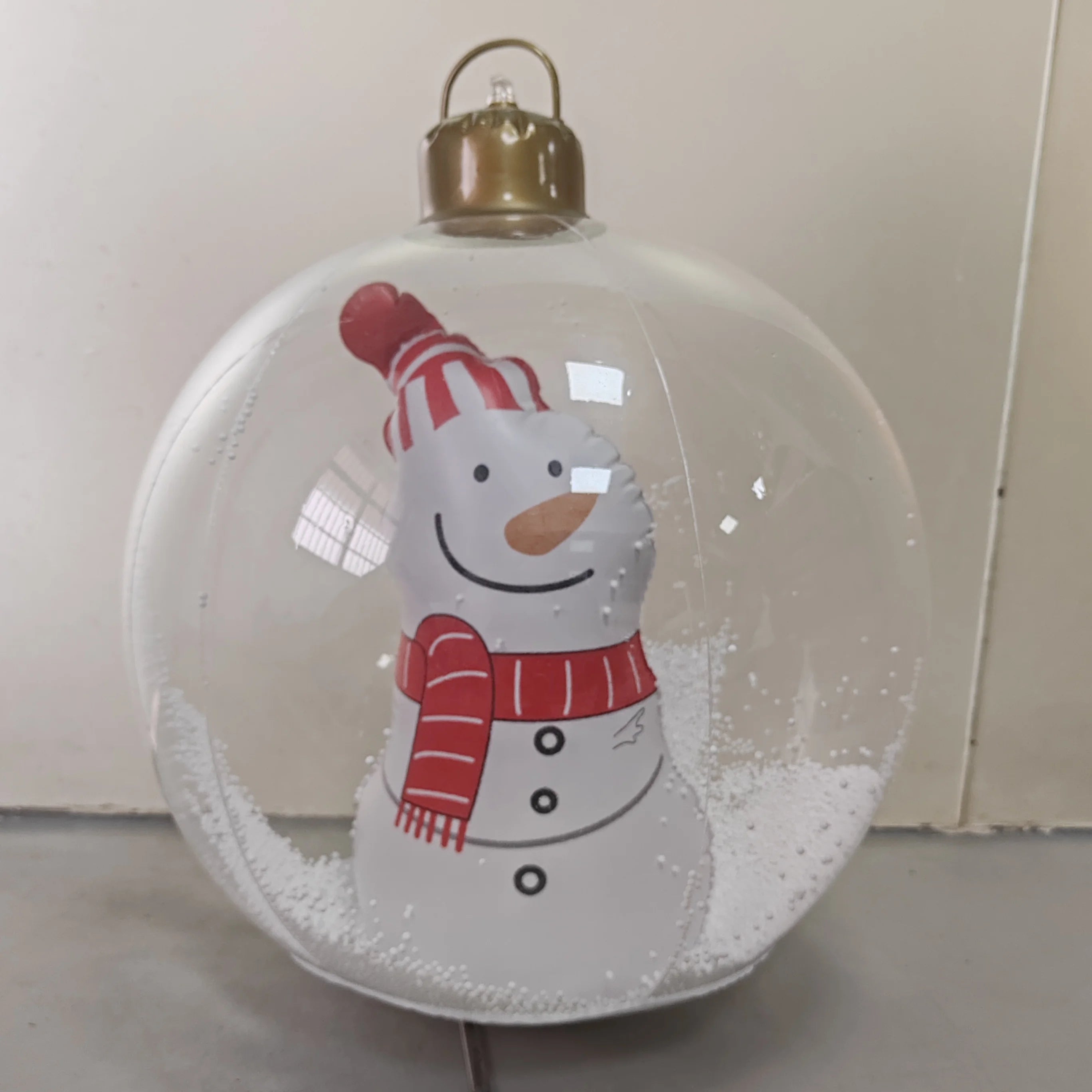 24 Inch Inflatable Christmas Balls Outdoor Christmas Decorations with Lights PVC Giant Inflatable Christmas Balls Holiday Decor Qme B 60cm