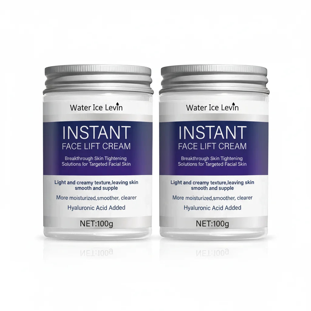 Instant Lifting Face Cream with Hyaluronic Acid & Collagen for Tightening, Firming & Deep Moisturizing. Qme Blue 100g