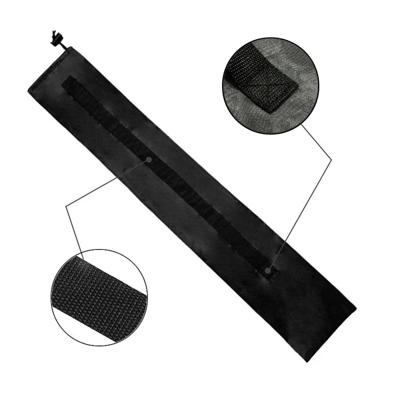 Black Strap Hiking Pole Storage Cloth Bag Oxford Waterproof Walking Qme