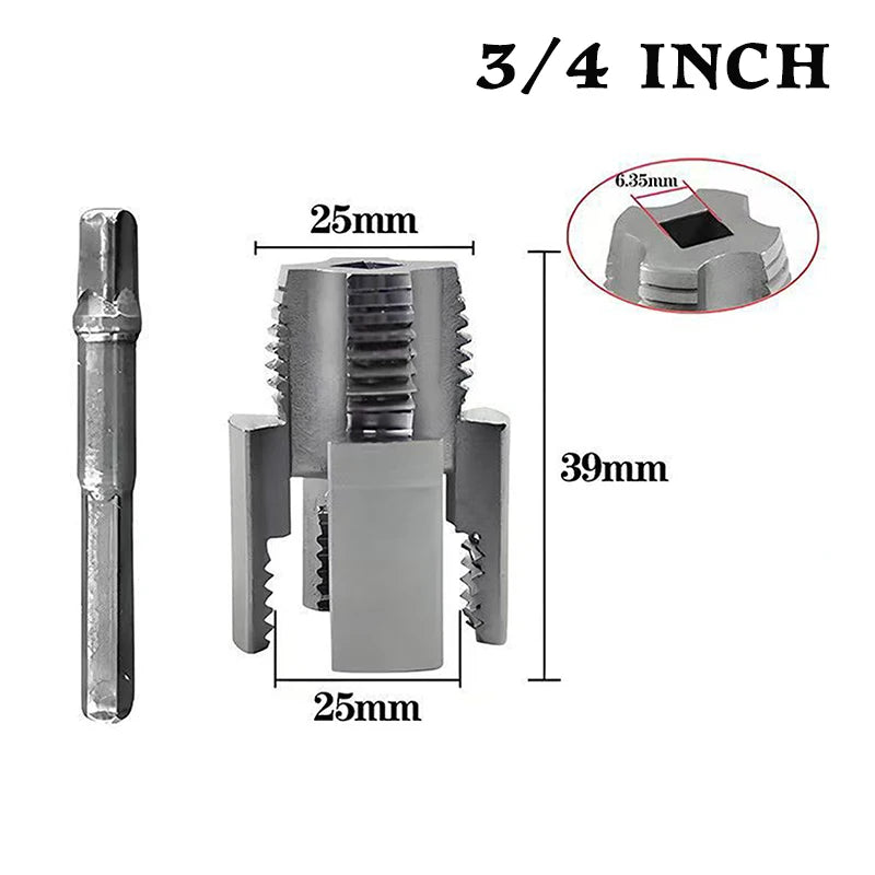 Pipe Thread Cutting Tool Integrated Internal External Pipe Threading Tool Electric Drill Compatible PVC Pipe Threader Kit. Qme A2