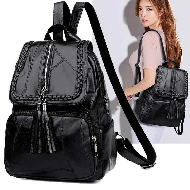 Mini Men's Backpack Fashion Small Black Shoulder School Bag Man Qme 1