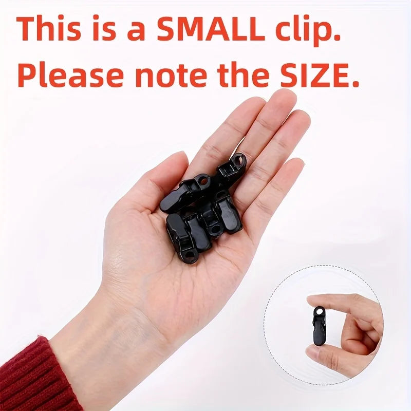 20 Durable PC Tent Clips - Windproof and Fade-proof, Easy to Carry Design, Suitable for Safe Outdoor Camping, Camping Accessorie Qme