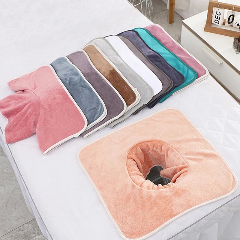 35 Velvet Thickened Beauty SPA Massage Table Planking Face Towel Qme