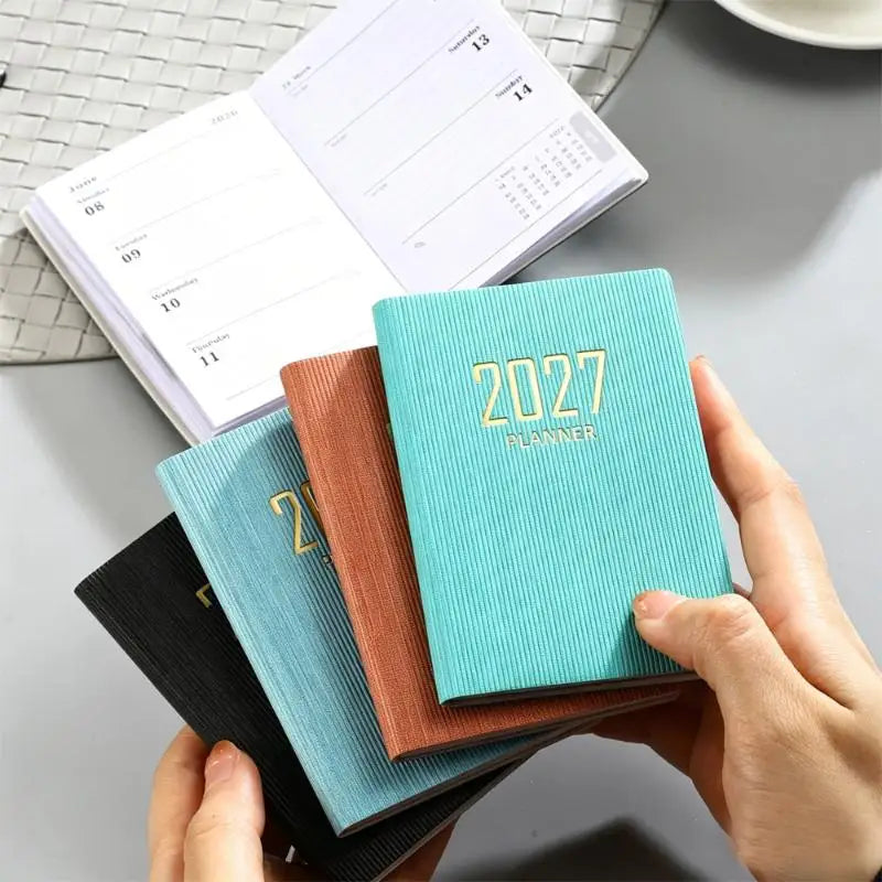 Mini Weekly Note Planner Pocket Agenda Book Calendar Students Home Qme