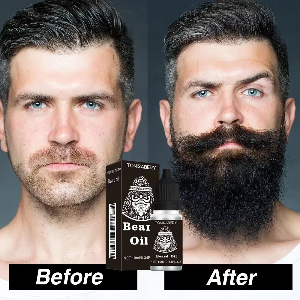 High Quality Fast Beard Growth Serum For Men Promote Beard Regrowth Thicker Longer Fuller Anti Hair Loss Essential Oil Hair Care Qme