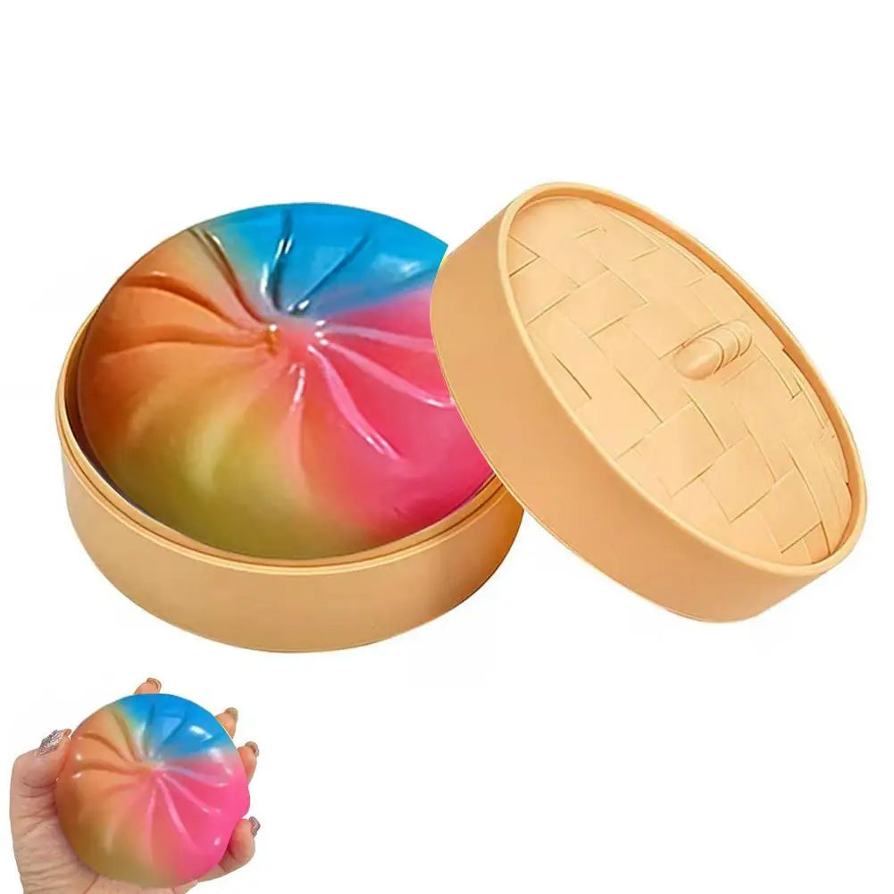 Simulation Flash Dumpling Pressure Ball Slow Rebound Soft Pinch Decompression Office Home Decorat Children Adults Birthday Gifts Qme E