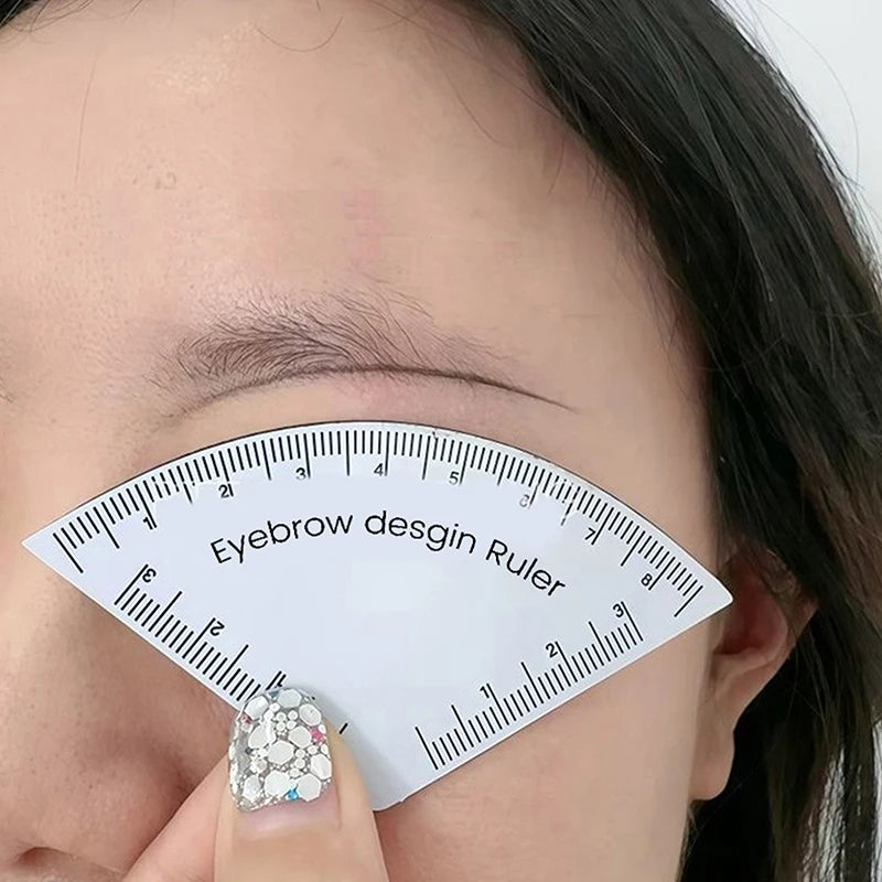 Reusable Fast Drawing Eyebrow Design Ruler Microblading Mapping Tool Qme