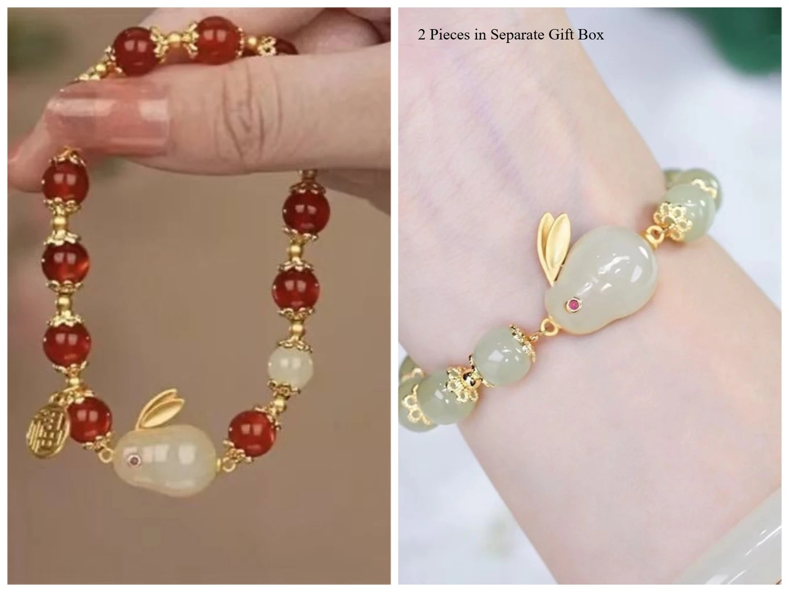 2-3 Pieces Lucky Bead Bracelet for Women, Interlocking Circles Charm, Light Luxury Gift, Stylish Hand Jewelry,Fashion Bracelet Qme NineteenandTWEN