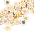 50Pcs 2cm 5color Mini Flower Patches Sewing Accessories Lace Embroidery Garment Appliques For Handmade Material Home Decor c3461 Qme Random mixed