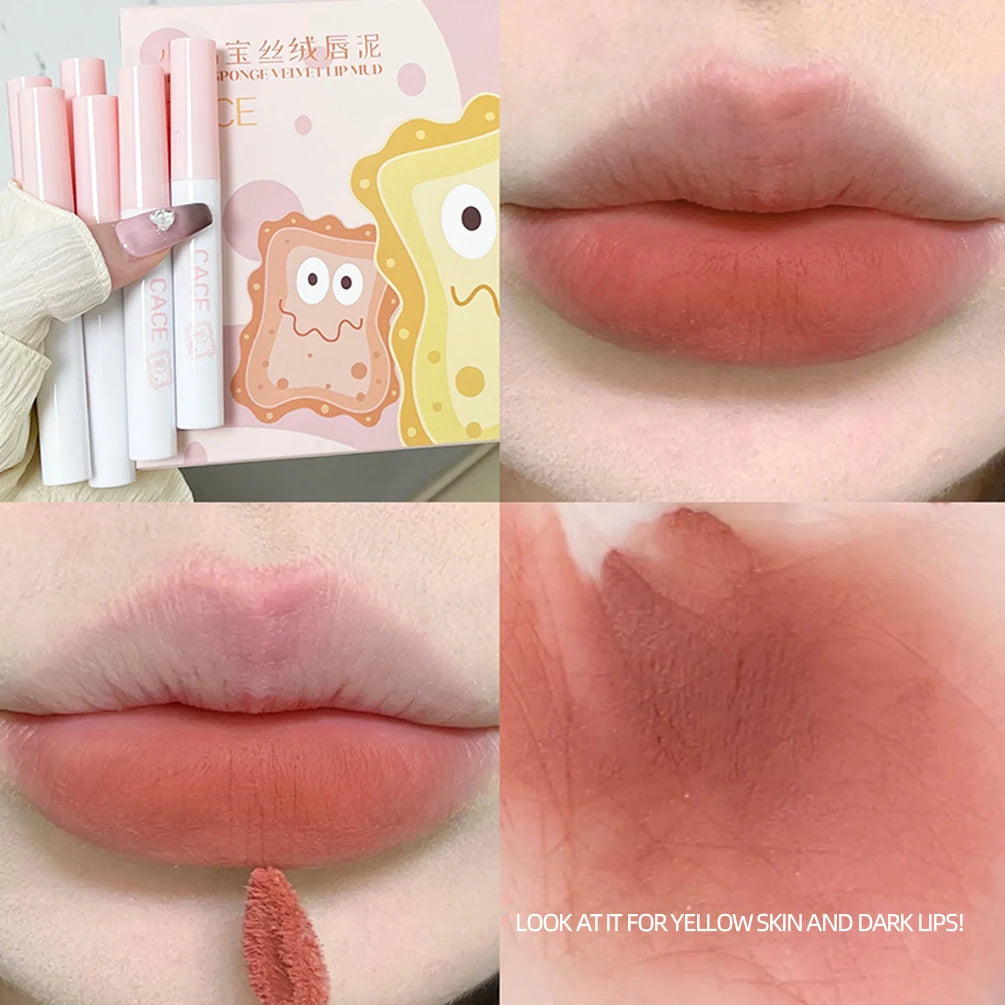 6Pcs Matte Lipstick Set Waterproof Long-lasting Moisturizing Lipstick Ladies Lip Gloss Cosmetic Makeup Lip Tint Beauty For Women Qme