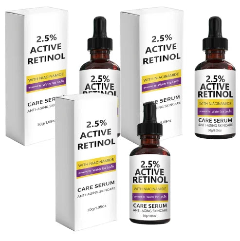 2.5% Retinol Anti-Aging Serum with Niacinamide - Firming, Brightening, Hyaluronic Acid Infused for Youthful Skin Qme black 30g