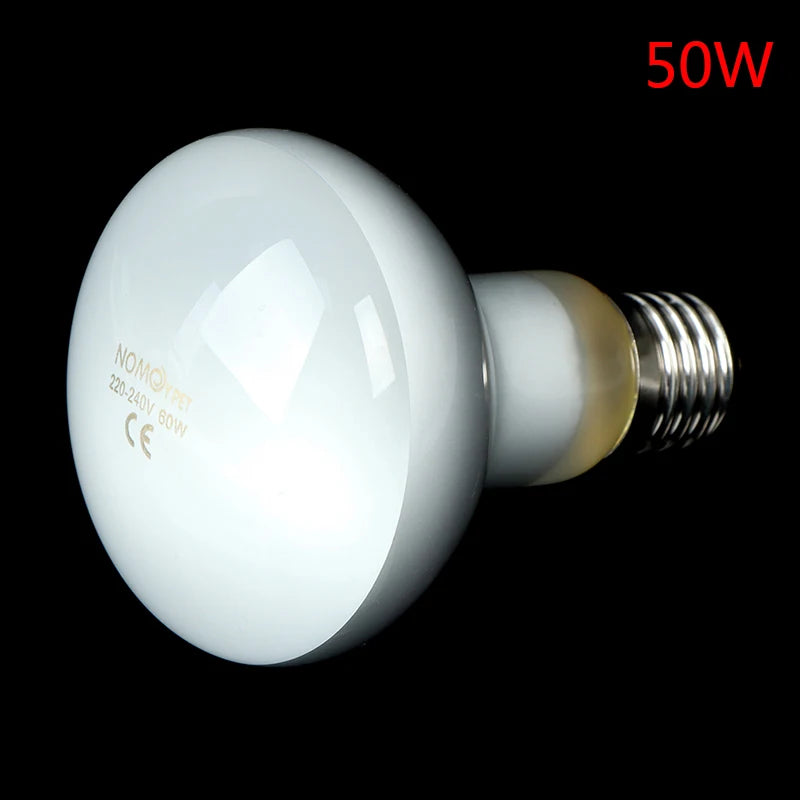 UVA+UVB Reptile Lamp Bulb Turtle Basking UV Light Bulbs Heating Lamp Amphibians Lizards Temperature Controller Qme 50W