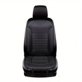 Luxury Synthetic Leather Car Seat Cover - Fit, Four Seasons, Single Pack, Automotive Interior Decoration, Car Seat Cover Qme Black