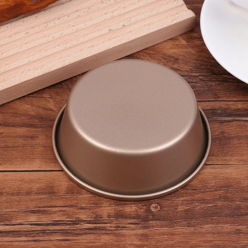 1Pc Carbon Steel Round Cheese Pan Cake Mold Air Fryer Bread Mould Tart Holder Pudding Jelly DIY Bakery Baking Cake Mold Pan. Qme