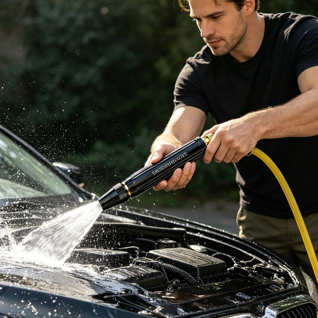 High Pressure Sprinkler Nozzle for Garden and Car Water Gun Nozzle Household Multipropose Cleaning Pipe Accessories Qme