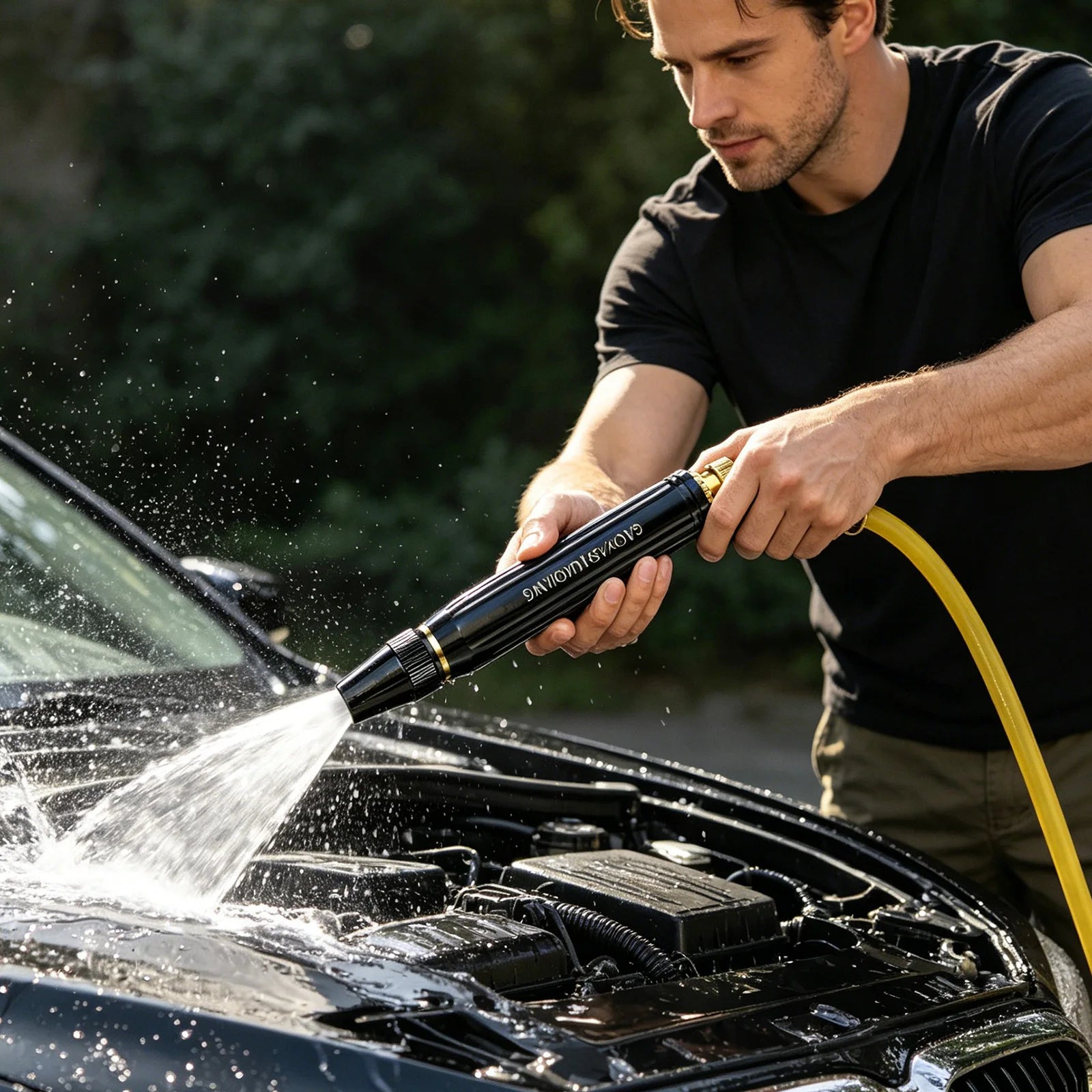 High Pressure Sprinkler Nozzle for Garden and Car Water Gun Nozzle Household Multipropose Cleaning Pipe Accessories Qme