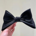 Korean Princess Hairpin 3D Bow Cute Hair Clips Ribbon Barrettes Girls Sauna Wear Women Hair Accessories Spring Qme black