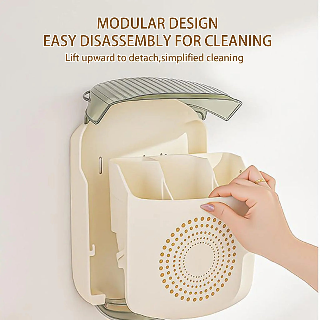 Kitchen Utensil Holder Chopstick Storage Rack Removable Wall Mounted Qme