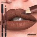Matte Lipliner Which Depicts Contour Lips Plump Charming Waterproof Qme 01