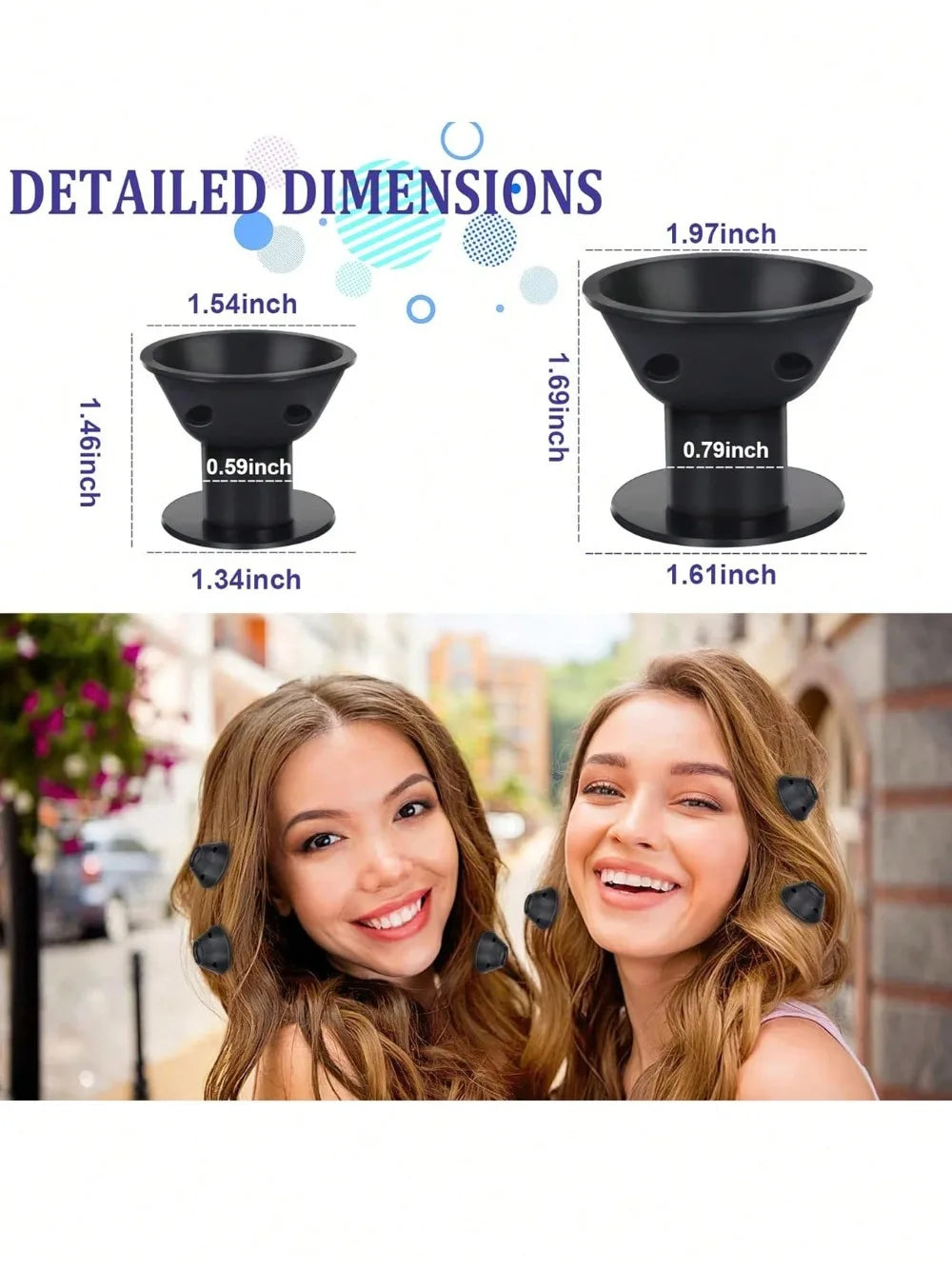 10 Silicone Heatless Hair Rollers Reusable Curlers Women DIY No-heat Qme