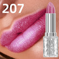 7 Colors Sparkling Metallic Finish Lipstick Hydrating Red Pink Qme 207