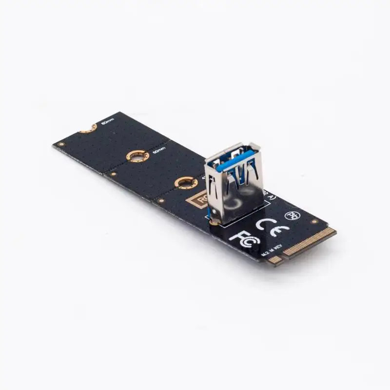 NGFF M2 PCI E X16 Slot Riser Card Adapter Mining Expansion Easy Qme
