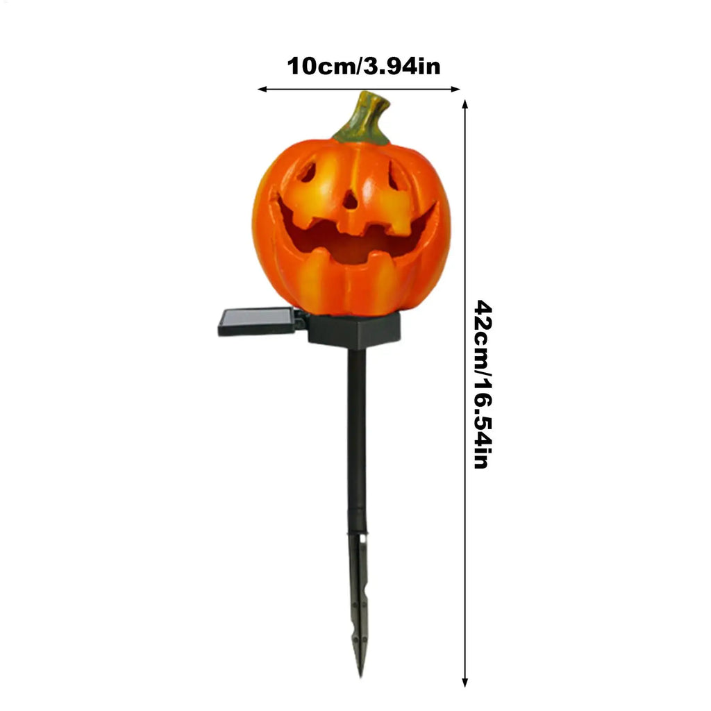 Halloween Solar Lights Cute Waterproof Resin Landscape Lamp Garden Qme