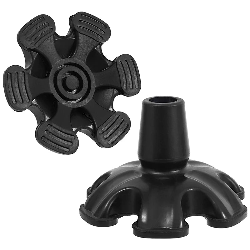 Cane Tips 6 Pillar Design Nonslip Rubber Crutch End Mat Walking Stick Qme