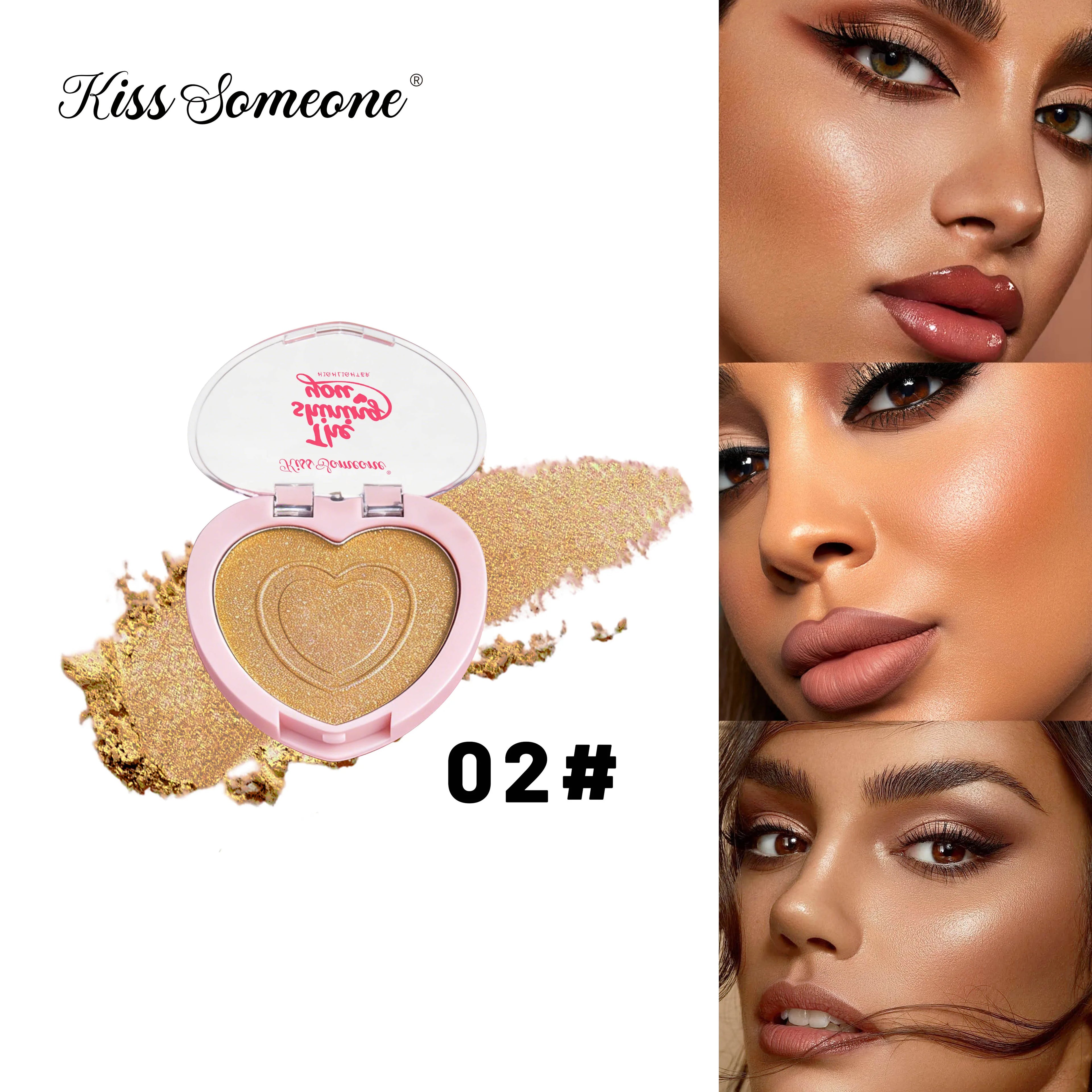 Facial highgloss disc highgloss sparkle highlighter,long-lasting high-gloss disc,rich color palette suitable for Halloween use Qme 602502 5g
