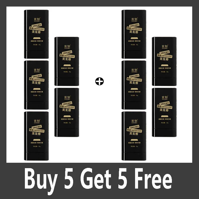 Hair Stick Gray Hair Covering Artifact No Color Loss Disposable Dye Stick Hair Roots Dyeing and Color Qme Buy 5 Get 5 Free