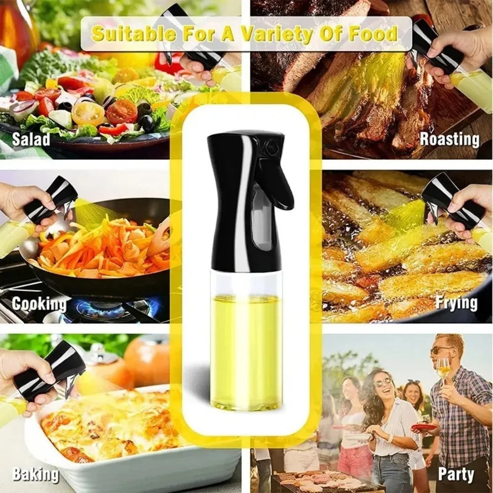 1pc 200/300/500ml Kitchen Oils Sprayer Oil Spray Spray Oil Sprayer Household Edible Olive Atomized Misty Oil Tank Air Fryer Qme