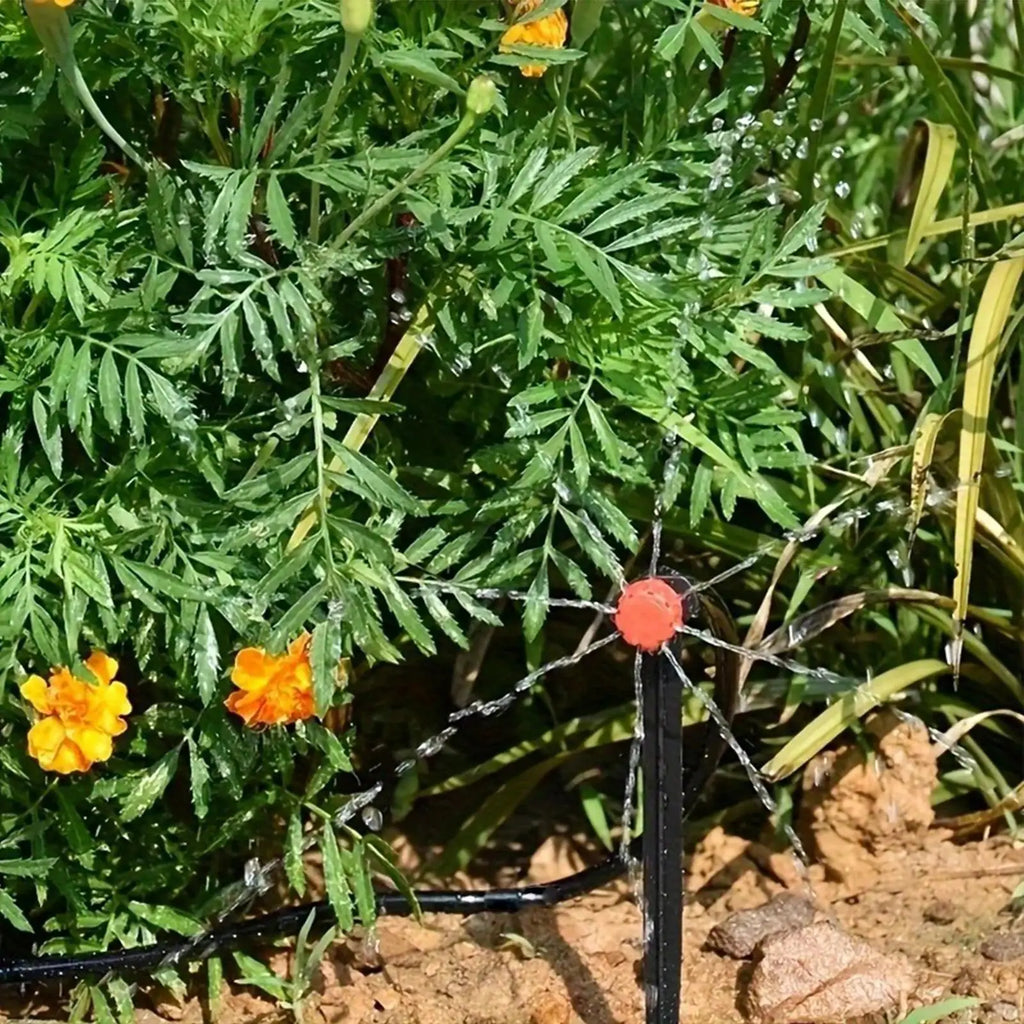 Irrigation System For Garden 33ft Hose Quick Connect Watering Outdoor Automatic Drip Irrigation Kits For Home Blacony Patio Yard Qme