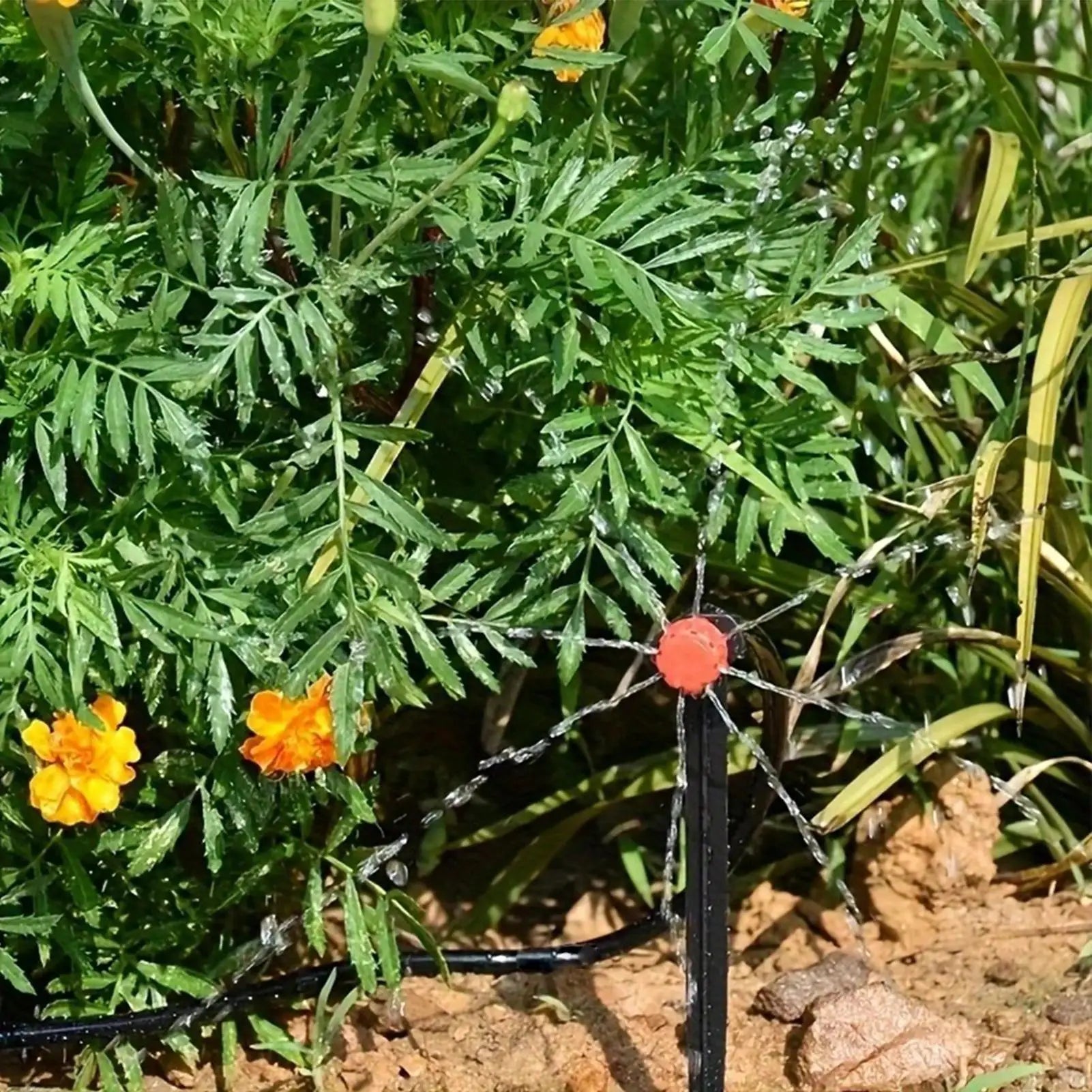 Irrigation System For Garden 33ft Hose Quick Connect Watering Outdoor Automatic Drip Irrigation Kits For Home Blacony Patio Yard Qme