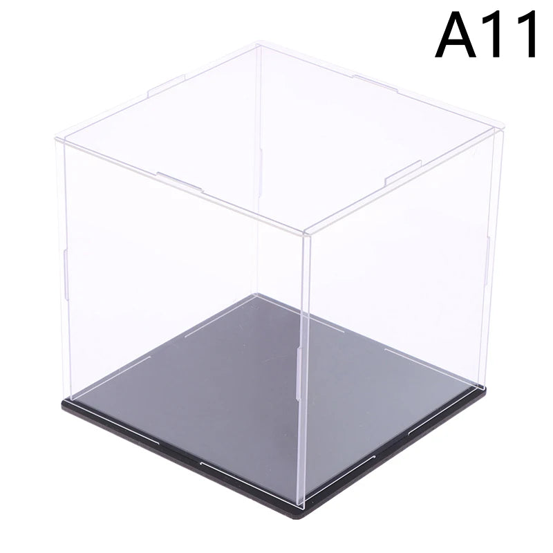 1Pc Transparent Acrylic Display Box Storage Dustproof Protection Display Cabinet Box For Dolls/Toys/Collectibles 22 Sizes Qme 15x15x15cm