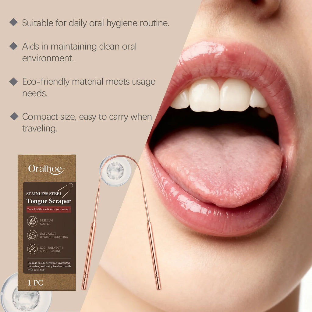 1/2/3pcs Stainless Steel Tongue Scraper Tongue Cleaning Brush Remove Mouth Odor Improve Bad Breath Keep Fresh Oral Hygiene Tools Qme