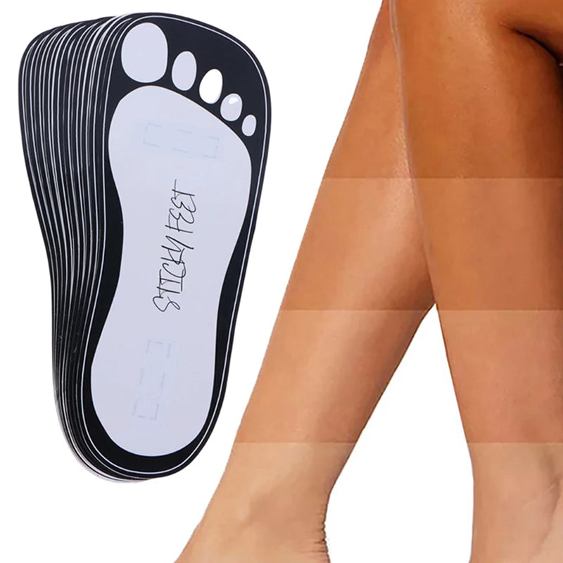Disposable Tanning Slippers 11-inch Sticky Foot Pads Spray Tan Qme