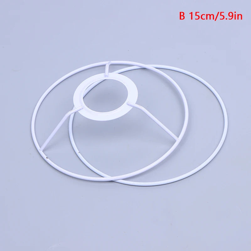 1Set Cylinder Vintage Lampshade Lamp Iron Lamp Frame Shade Accessories For E27 Lamp Socket Chandelier Qme B