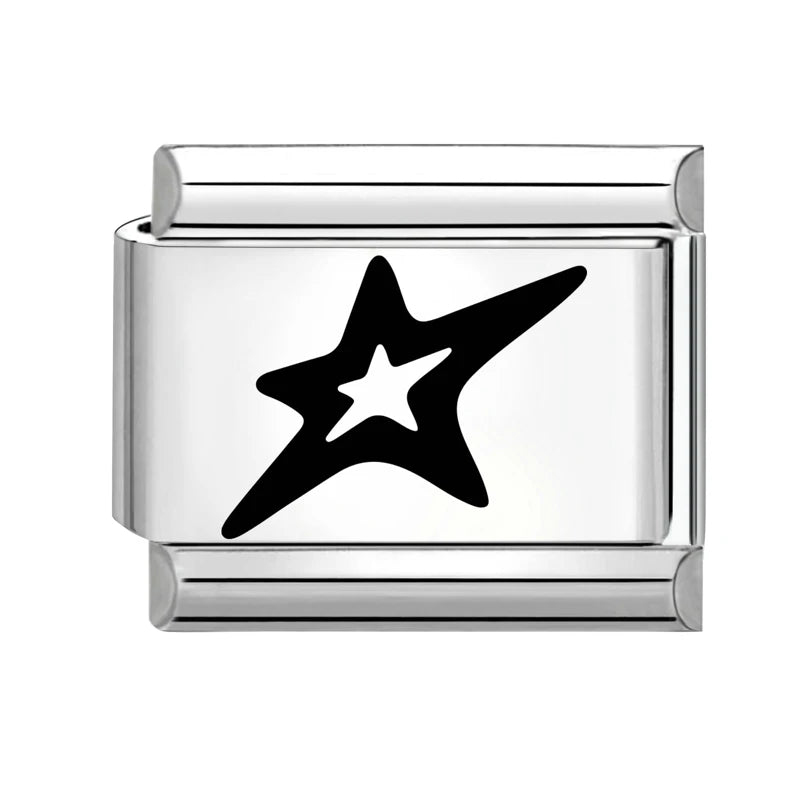 2026 Wholesale Fashion Cute Heart Italian Charm Links Stainless Steel