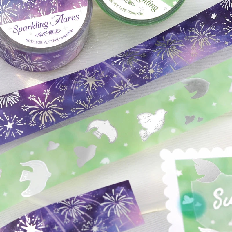 TIANZI 20mm X 3m Griffiths Regular Series Kawaii Ins Cute Dessert Sparkling Sand Washi Tape DIY Scrapbook Aesthetic Masking Tape Qme