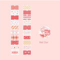 1Roll Pastel Glitter Synthetic Paper Masking Tape Scrapbook Washi Tape DIY Stationery Journaling Supplie Notebook Decoration Qme 6