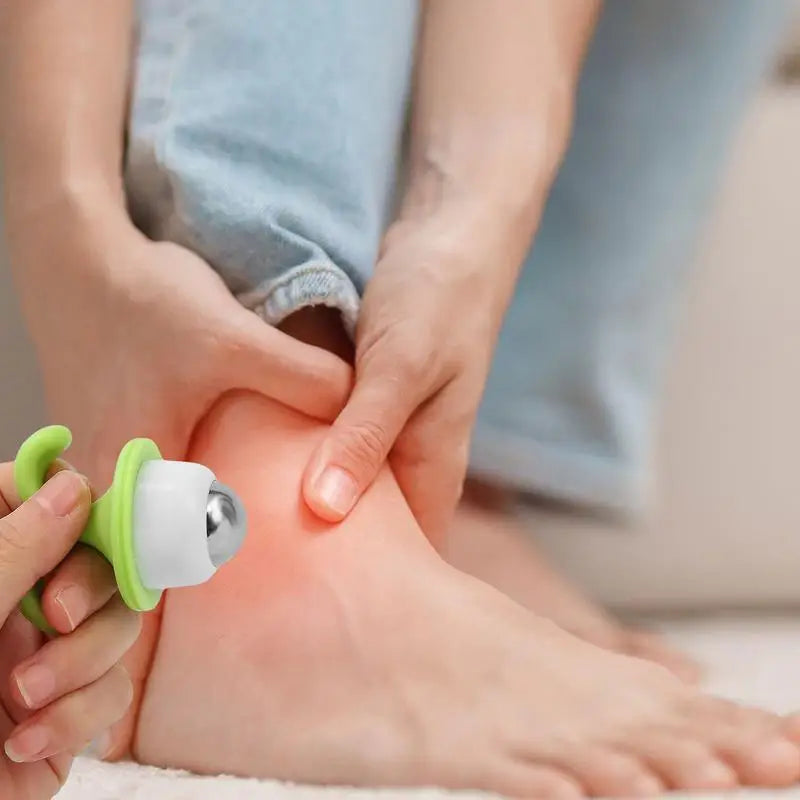Roller Ball Massager Manual Massage Ball in Flower Pot Shape Stress Relief Cute Mini Innovative Manual Roller Massager for Qme
