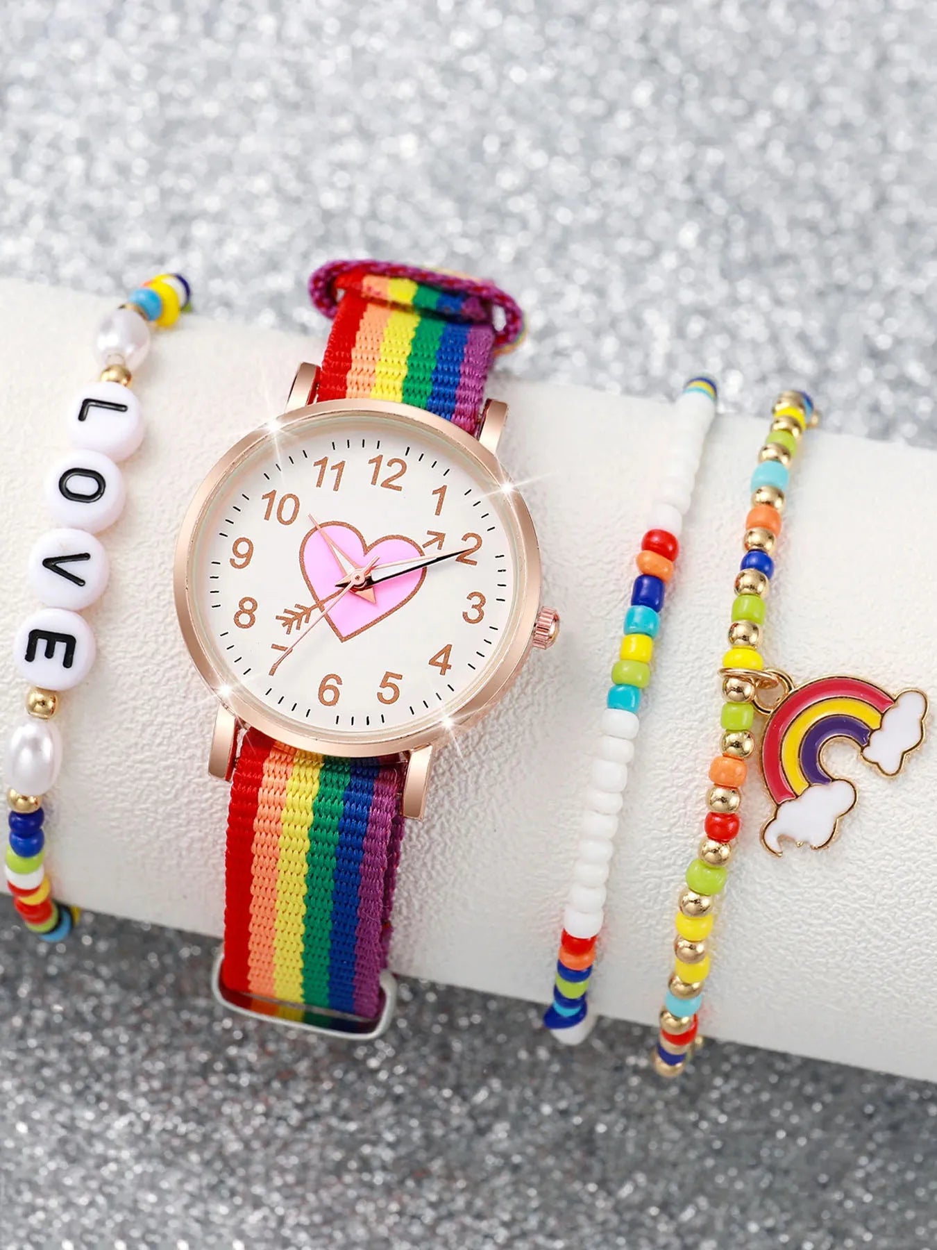 4-piece Women's Watch Fashion Versatile End Qme Multicolor No